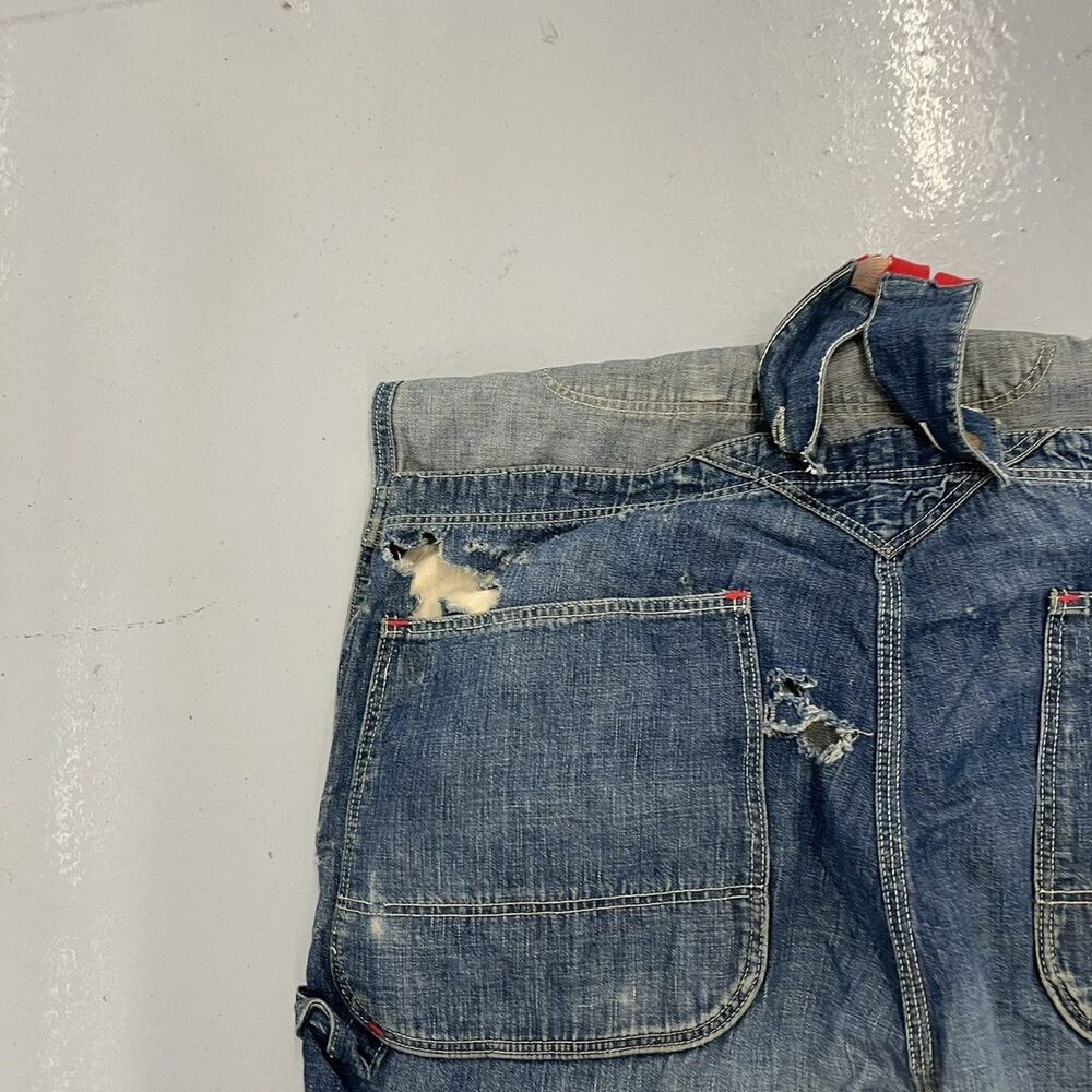 Vintage 50s Blue Bell Blue Sanforized Denim Overalls 36x28 - Picture 6 of 6